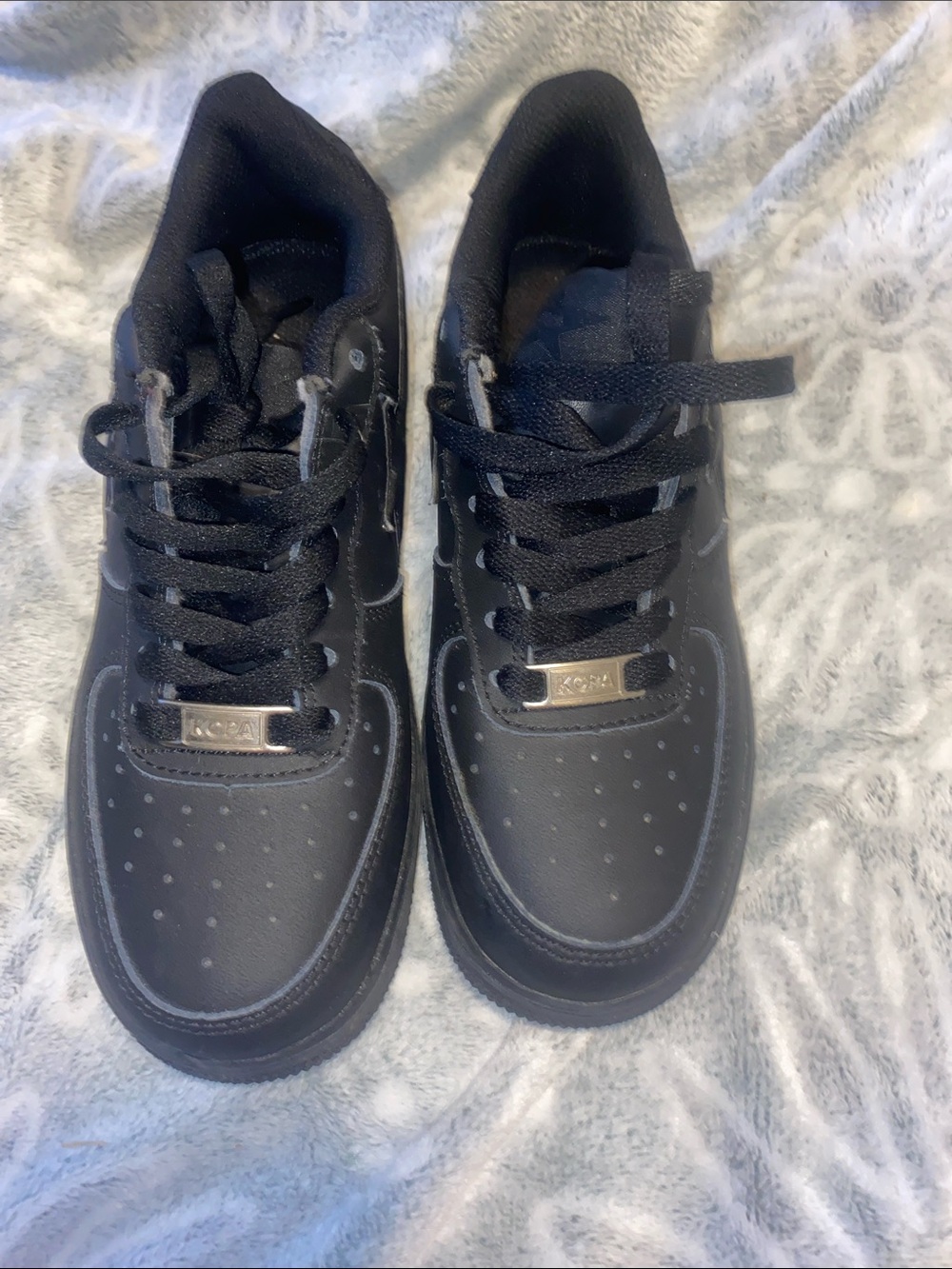 Kenneth Cole Black Kids' Lace-Up Sneakers